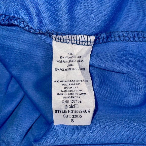 PINKBLUSH Blue Lace Off-Shoulder Fitted Maternity Dress, Size Small, LIKE NEW - Picture 11 of 11